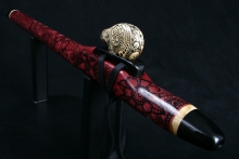 Purpleheart Native American Flute, Minor, Mid F#-4, #E5L